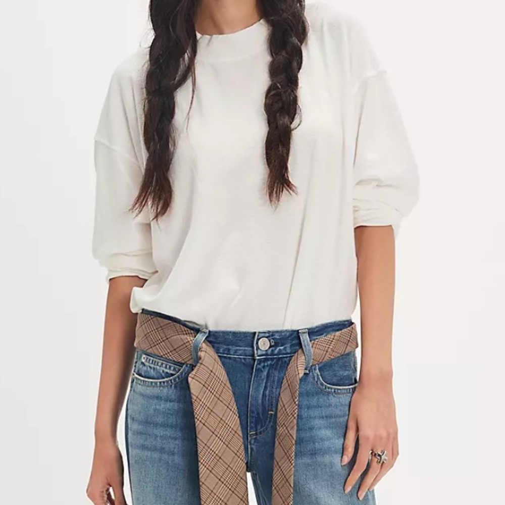 We the free Tate tee Women's white shirt free people